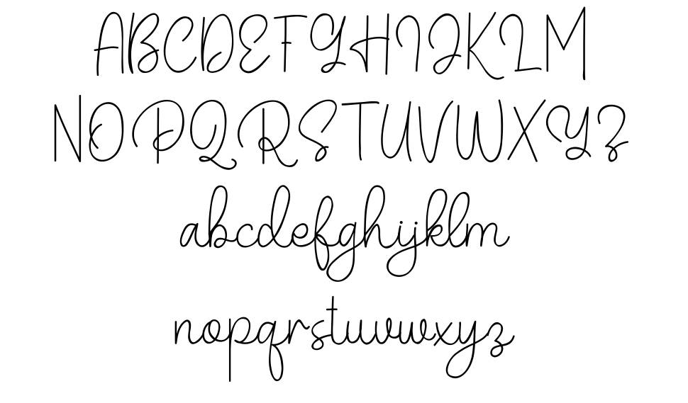 Belandia font Örnekler
