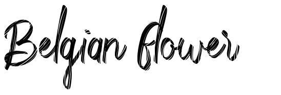 Belgian Flower font