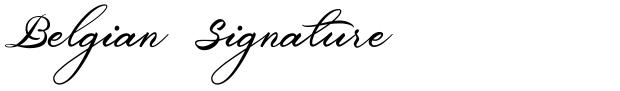 Belgian Signature