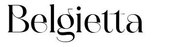 Belgietta 字形