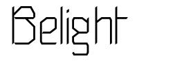 Belight font