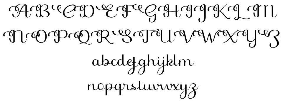 Beligna フォント 標本