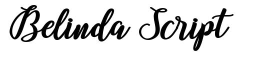 Belinda Script шрифт