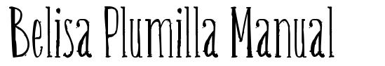 Belisa Plumilla Manual font