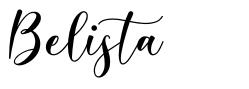 Belista шрифт