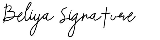 Beliya Signature font