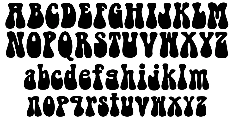 Bell Bottom Laserfont specimens