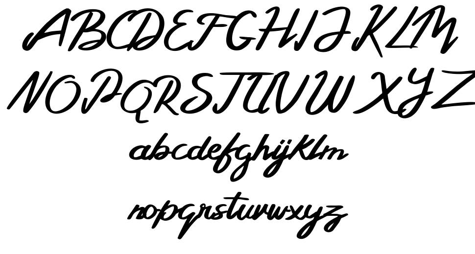 Bellada 字形 标本