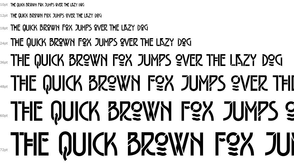 Belladona Stencil font Waterfall