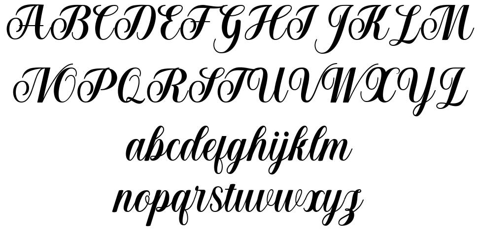 Bellagia Script шрифт