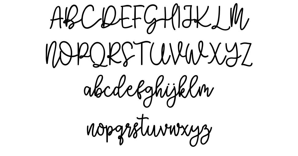 Bellanov font specimens