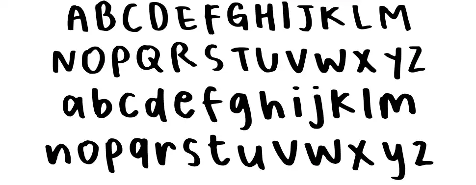 Bellas Handwritingfont specimens