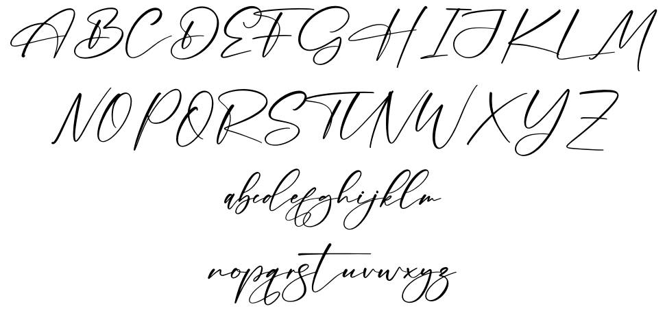Bellastory font specimens