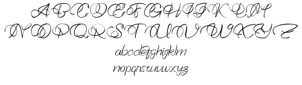 Bellaviesta フォント 標本