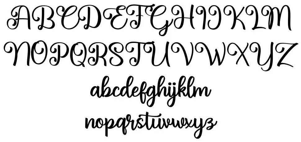 Bellcue Scriptfont specimens
