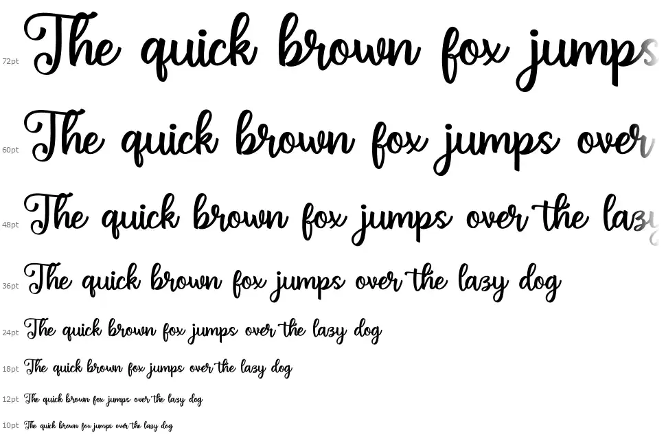 Bellcue Scriptfont waterfall