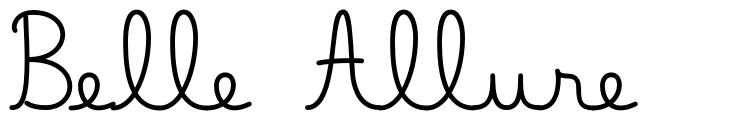 Belle Allure 字形