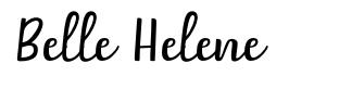 Belle Helene шрифт