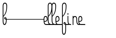 Bellefine písmo