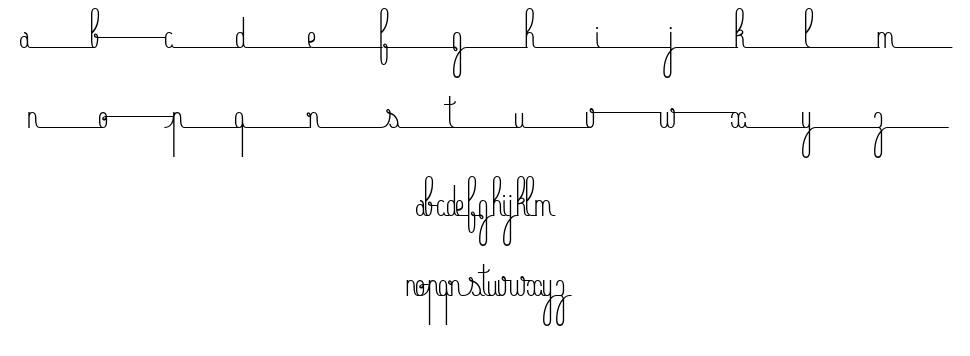 Bellefine font Örnekler