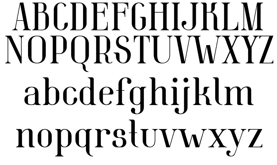 Belleview font Örnekler