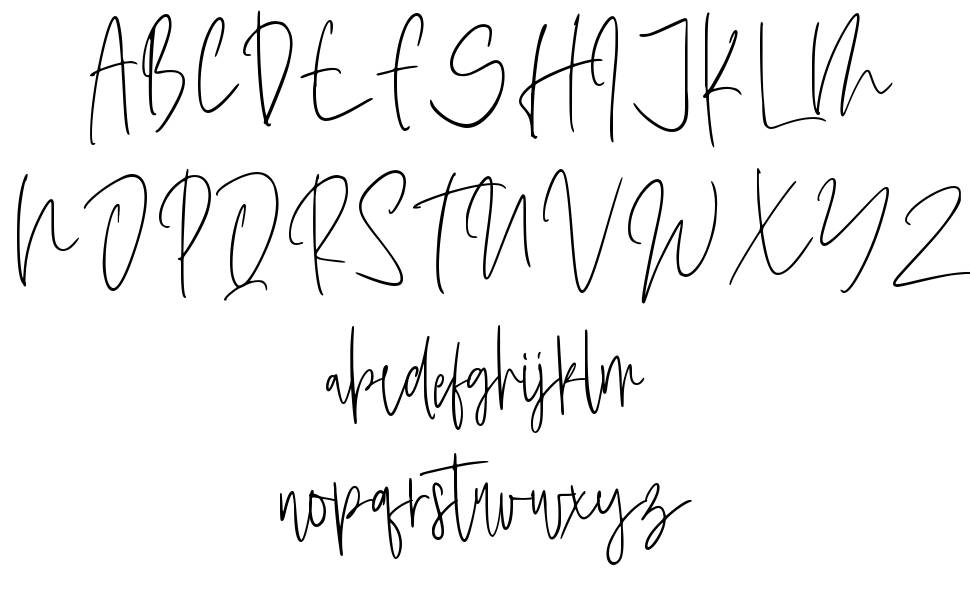 Bellia Maddison шрифт Спецификация
