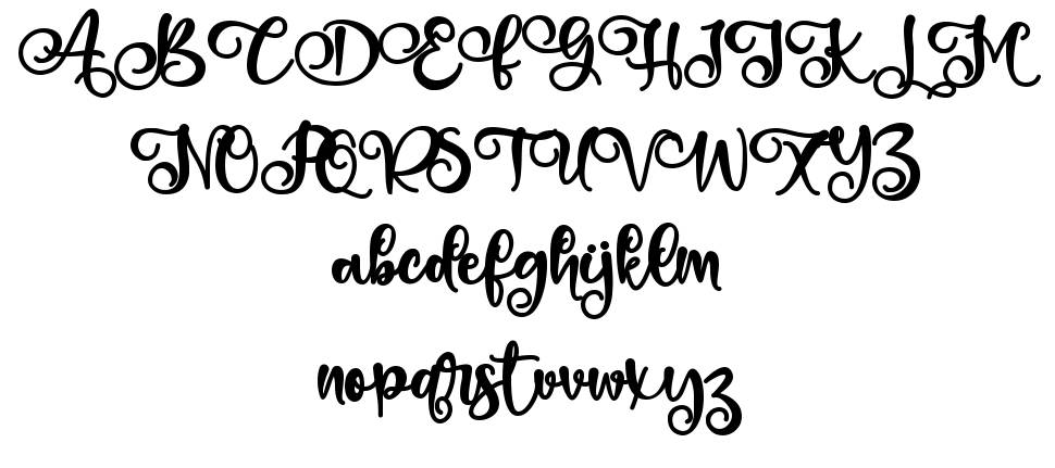 Bellissa schriftart vorschau