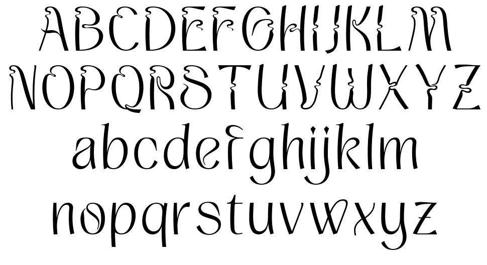 Bellyman font specimens