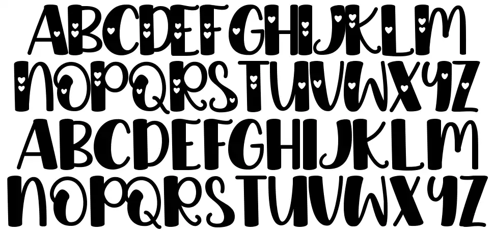 Beloved Cherylfont specimens