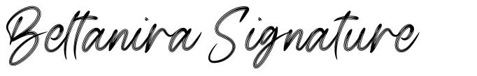 Beltanira Signature font