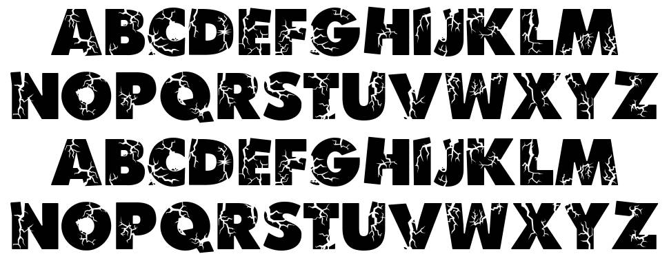 Ben Krush font specimens