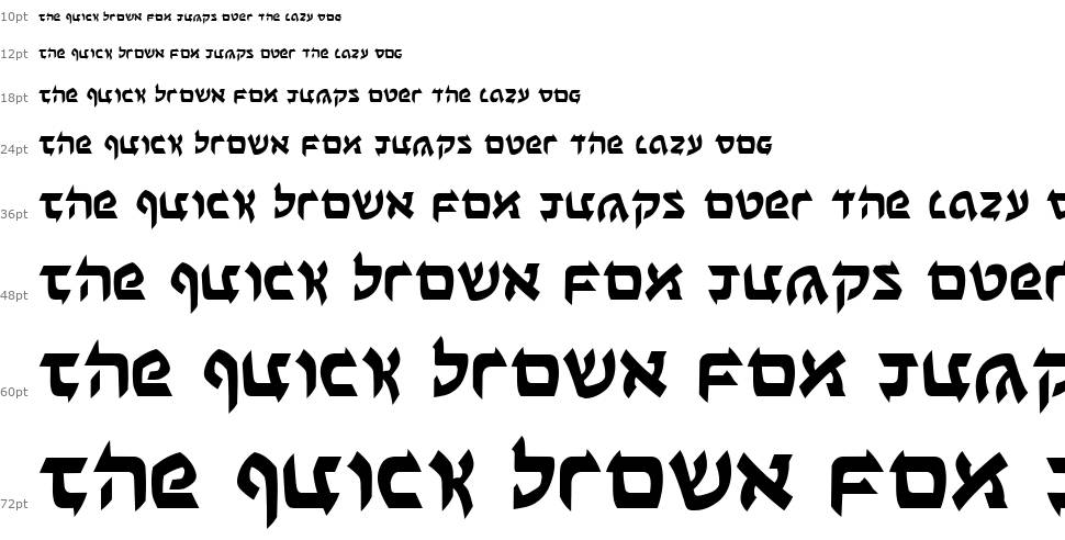 Ben-Zion шрифт Водопад