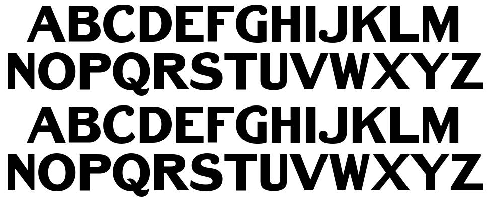 Bench Grinder Titling font specimens