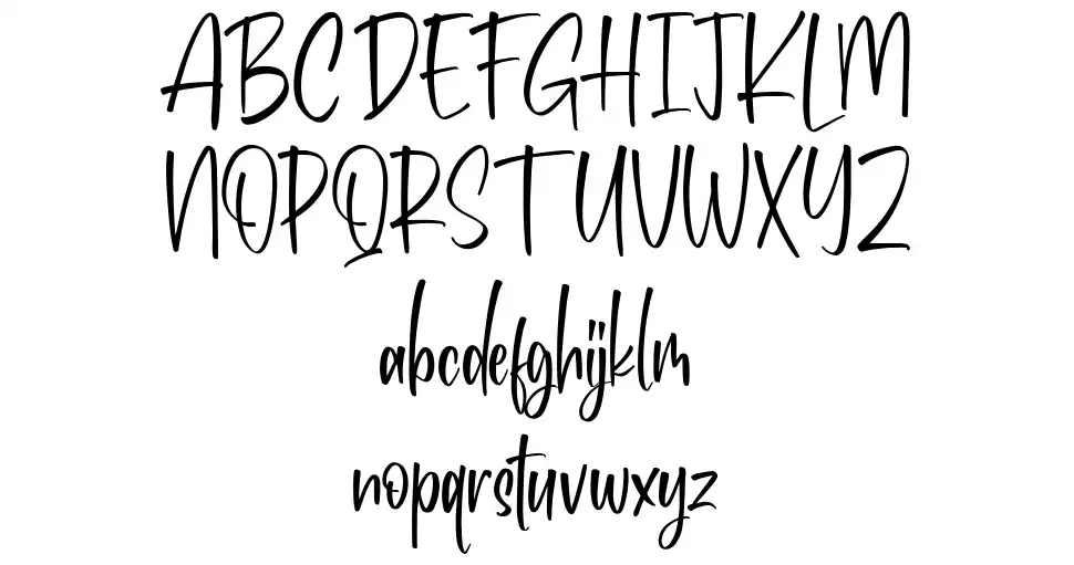 Benchey schriftart vorschau