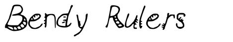 Bendy Rulers font