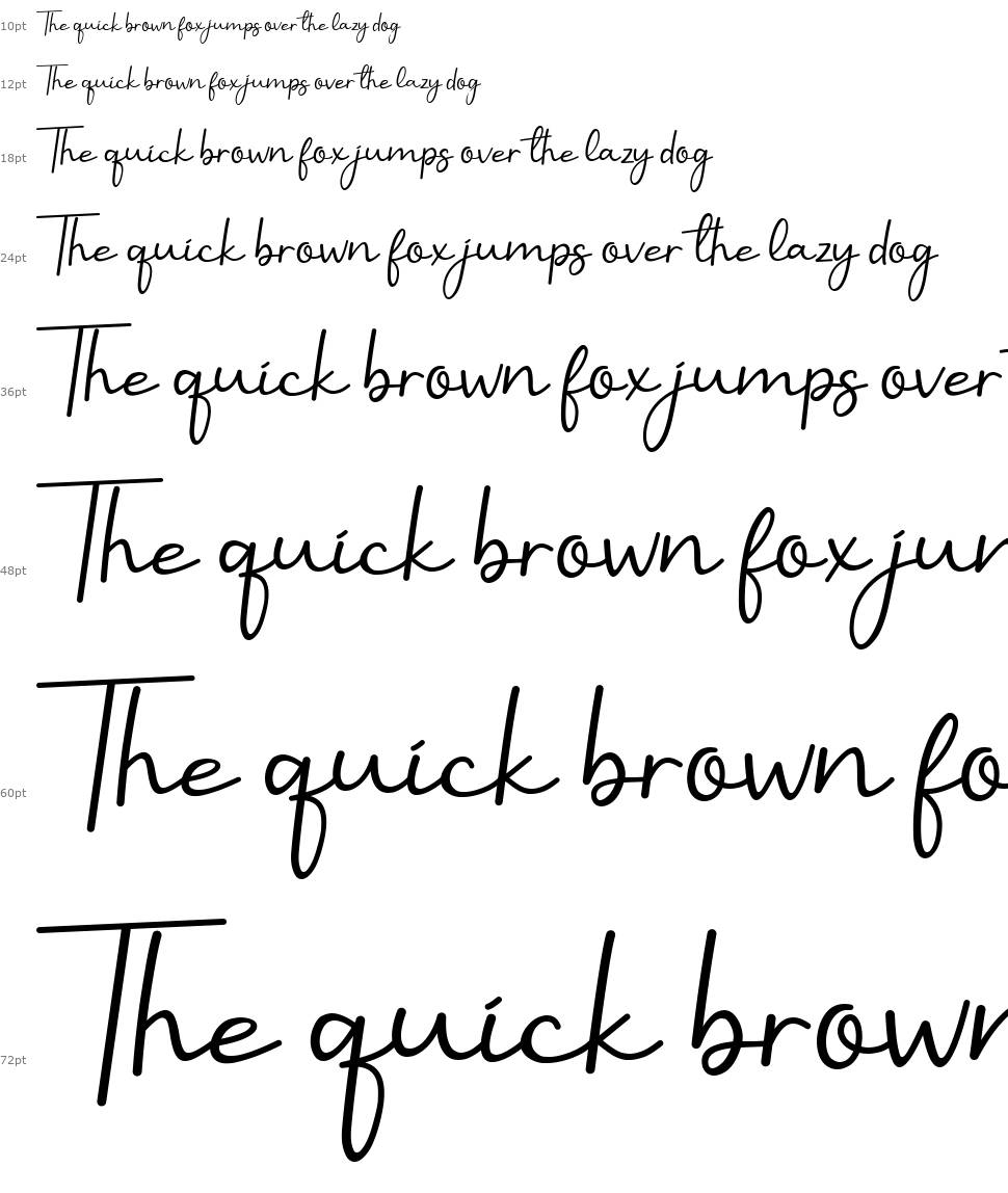 Benilla Calligraphy font Şelale