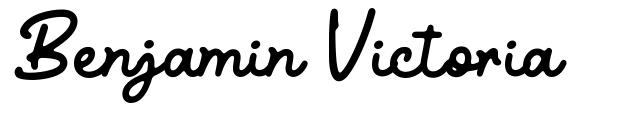 Benjamin Victoria font