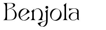 Benjola font