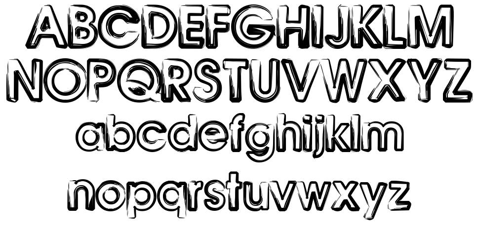 Benny Blanco font specimens