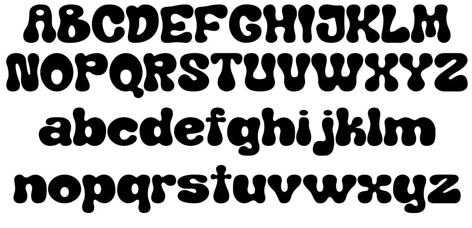 Benomout フォント 標本