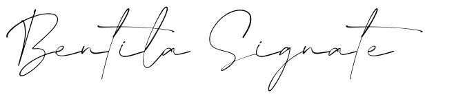 Bentila Signate font