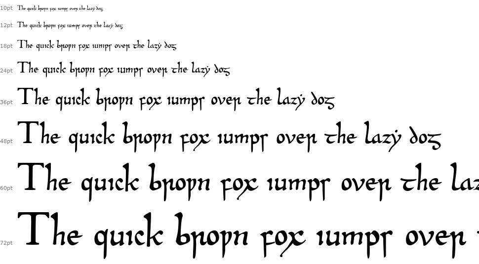 Beowulf 1 шрифт Водопад