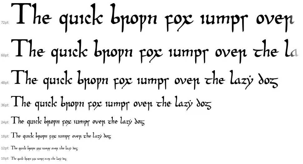 Beowulf 1 font Waterfall