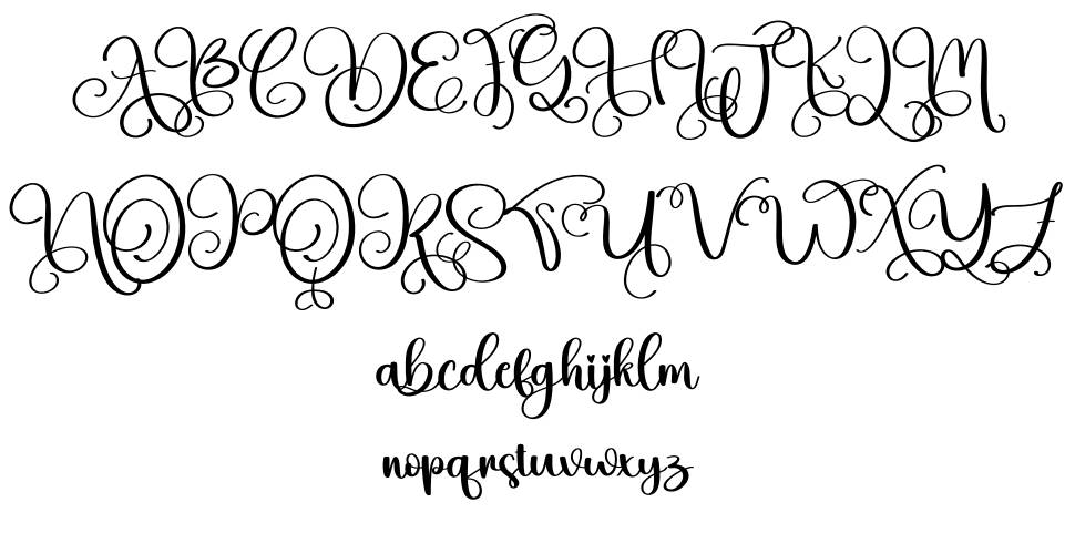 Berbec font specimens