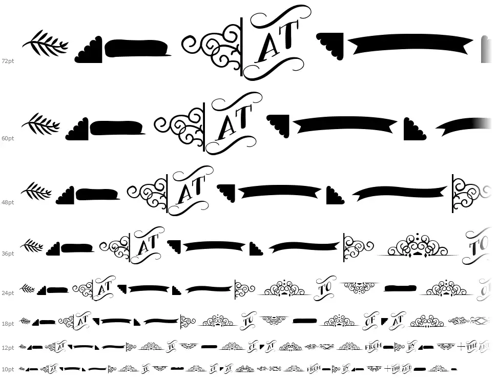 Bergamot Ornaments font by Emily Lime Design FontRiver