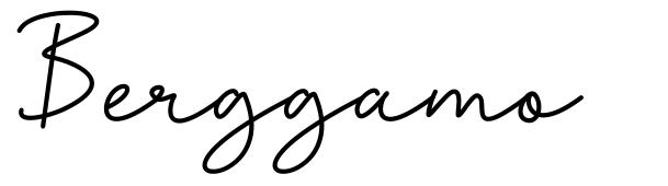 Berggamo 字形