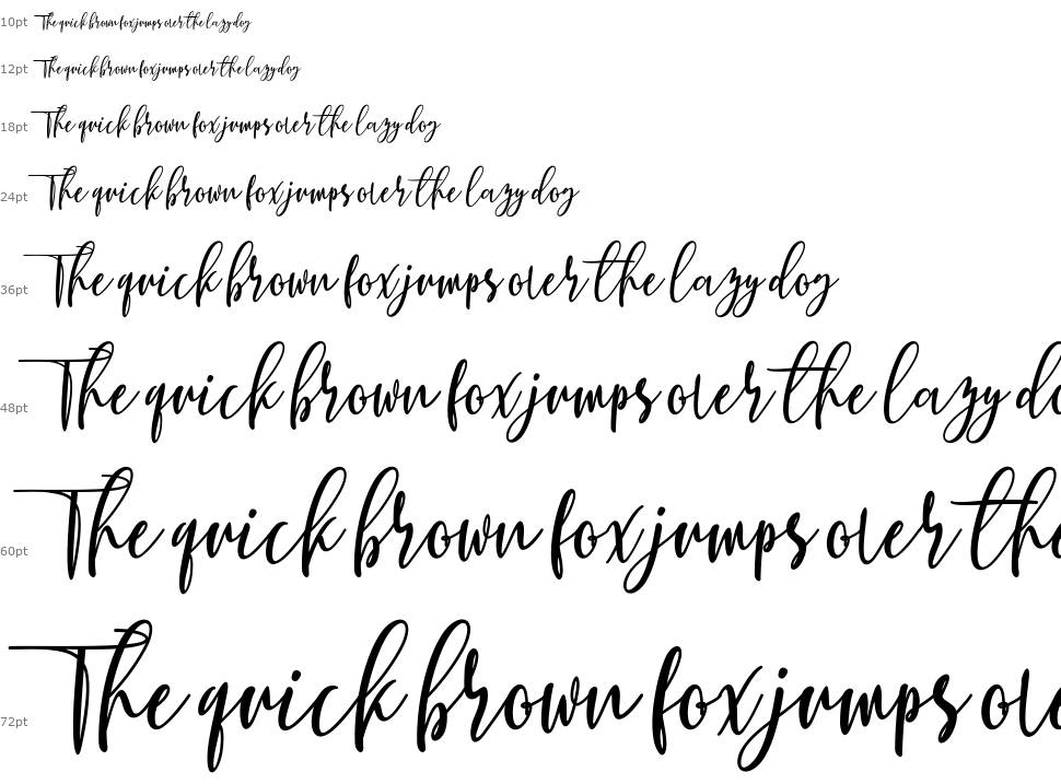 Berhilda Script font Şelale