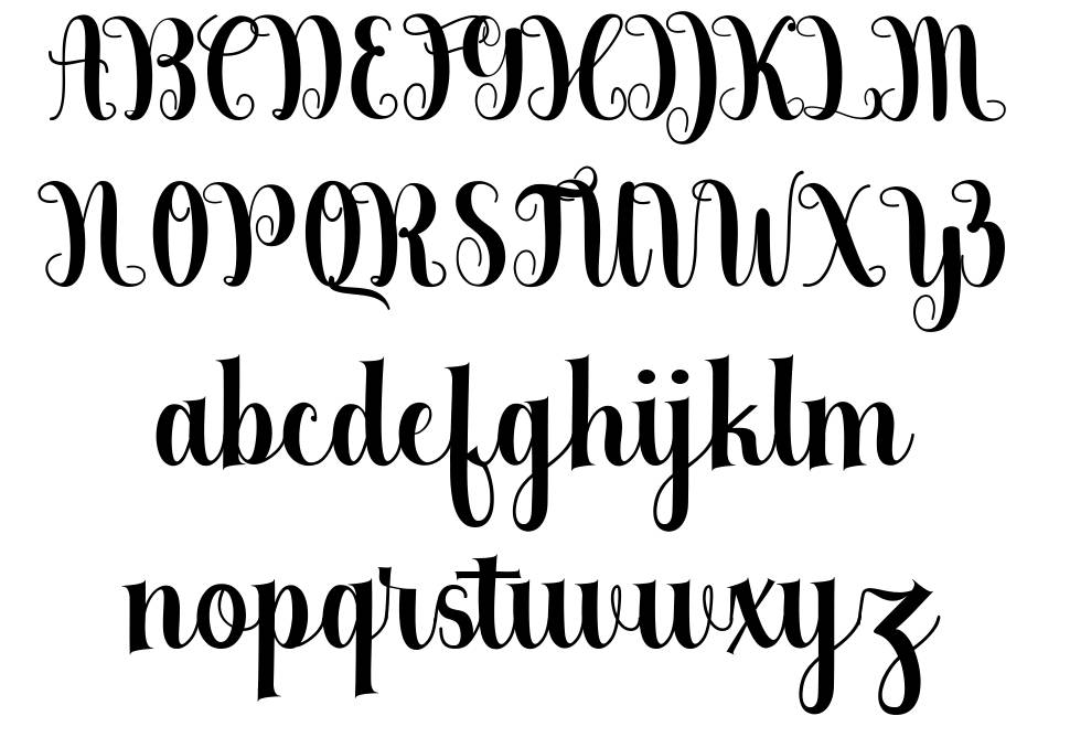 Berkarya font specimens