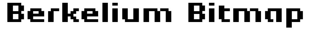 Berkelium Bitmap шрифт