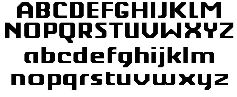 Berkelium Type font Örnekler